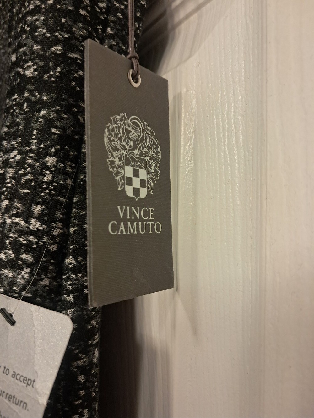 NWT Vince Camuto Nordstroms Womens Black White Gray Sleeveless Lined Dress - Picture 7 of 9